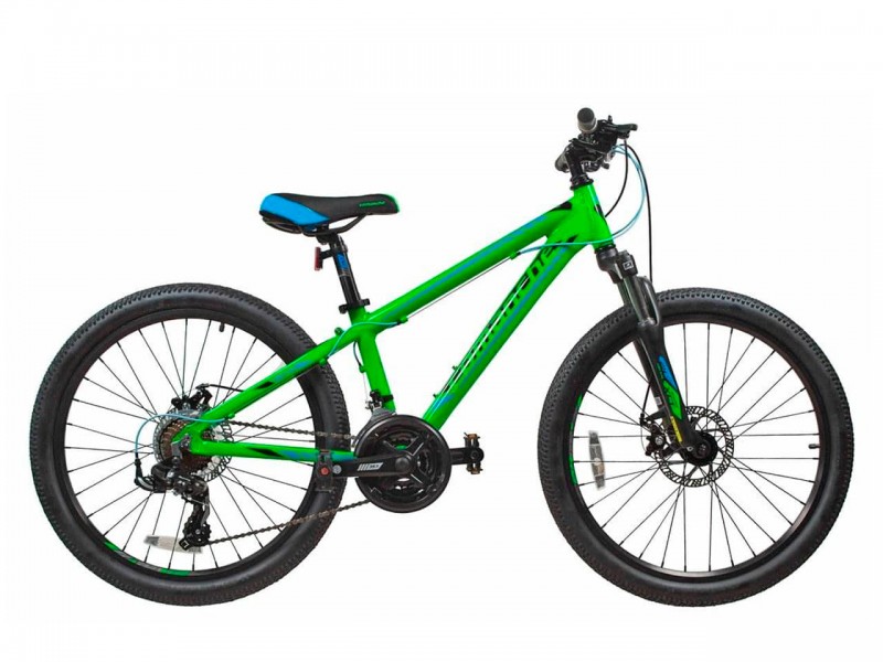Велосипед Comanche Areco Disc 24" (12.5", зелений/синій)