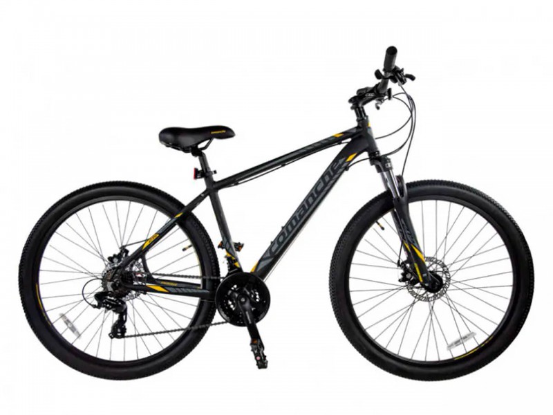 Велосипед Comanche Prairie 27 Disc (16", чорний/жовтий)
