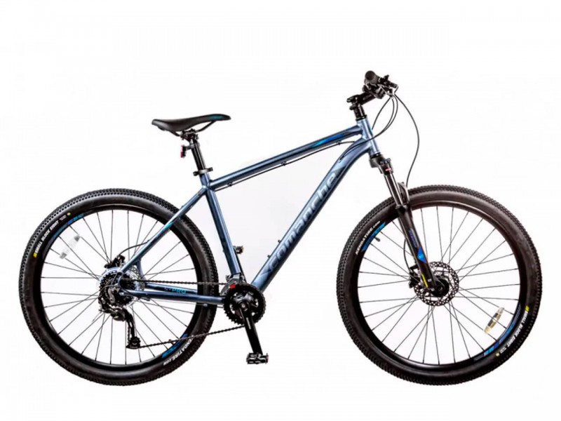 Велосипед Comanche Tomahawk 27 S-Pro (16", сірий/синій)