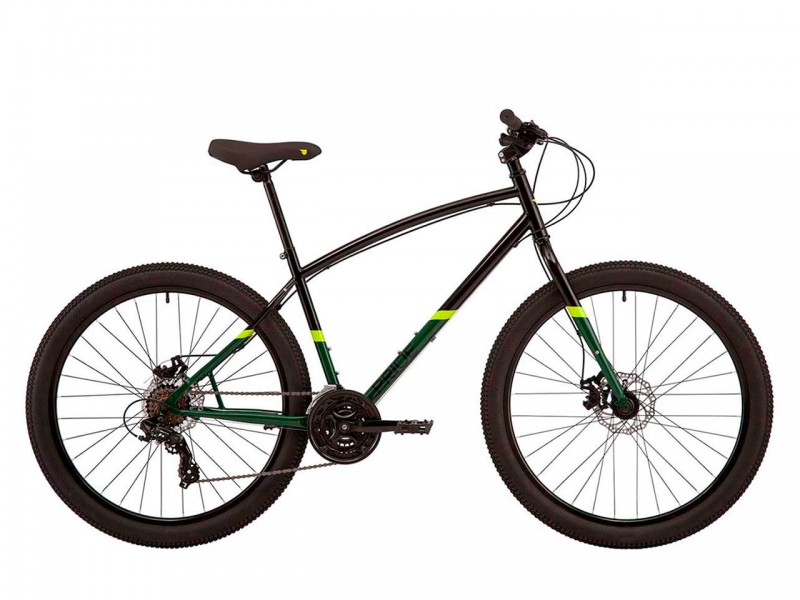 Велосипед Pride Rocksteady 7.1 27.5" (M, чорний/зелений)