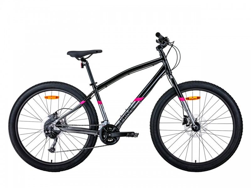 Велосипед Pride Rocksteady AL 7.2 27.5" (XL, чорний, 2022)