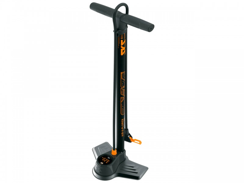 Насос для велосипеда підлоговий з цифровим манометром SKS Air-X-Plorer Digi 10.0 Black, 145 PSI / 10 Bar
