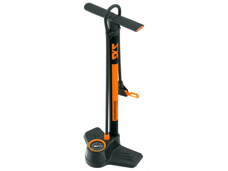 Насос для велосипеда підлоговий з манометром SKS Airkompressor Compact 10.0 Black, 145 PSI / 10 Bar