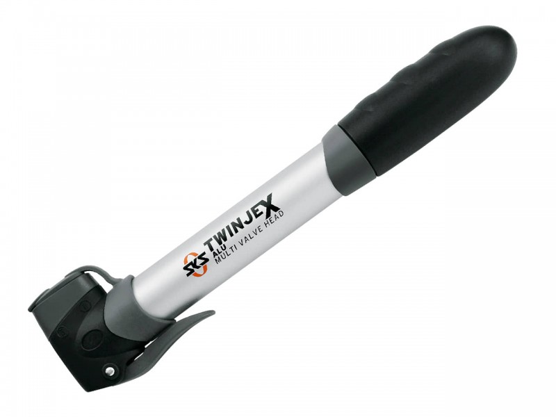 Насос для велосипеда компактний телескопічний SKS Twinjex Alu Silver, 145 PSI / 10 Bar
