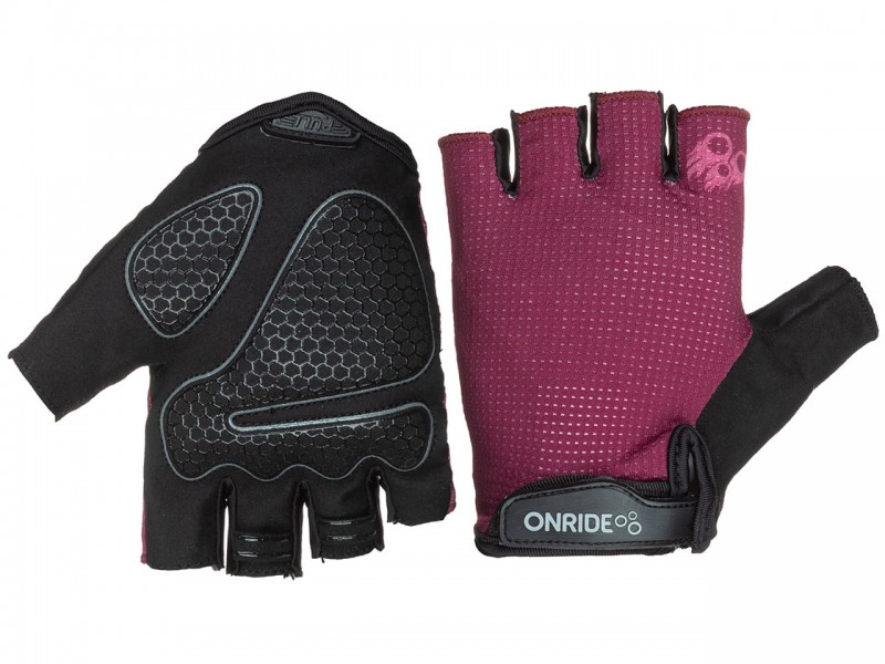 Велорукавички без пальців Onride Hold 30 Fire (темний фіолетовий, M)