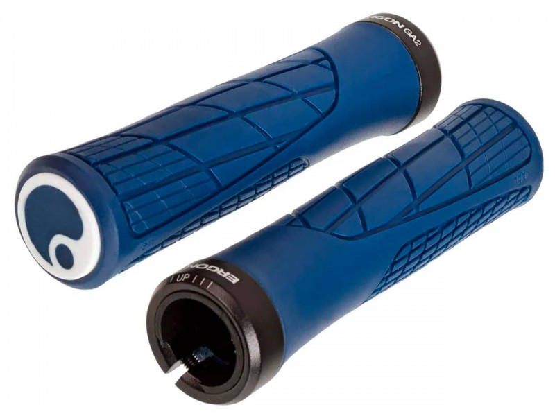 Гріпси на велосипед Ergon GA2 (136 мм, з замком, Nightride Blue)
