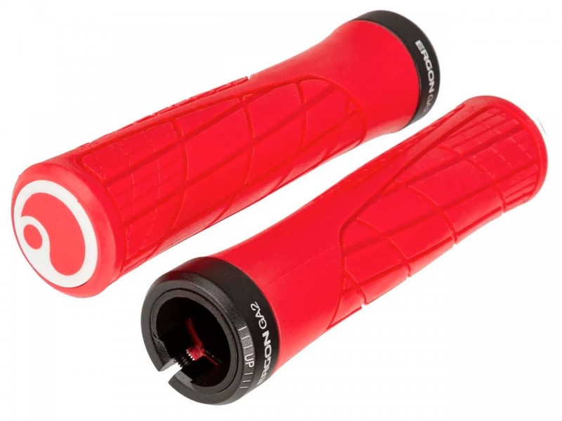 Гріпси на велосипед Ergon GA2 (136 мм, з замком, Risky Red)