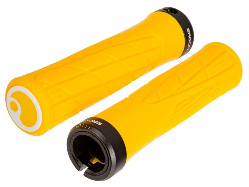 Гріпси на велосипед Ergon GA2 (136 мм, з замком, Yellow Mellow)