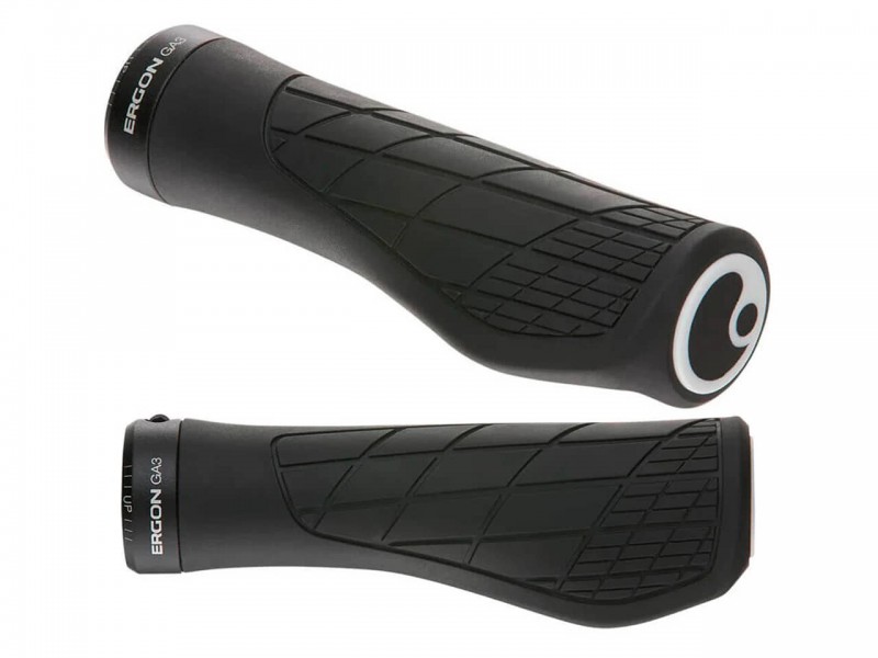 Грипсы на велосипед Ergon GA3-S (136 мм, с замком, Black)
