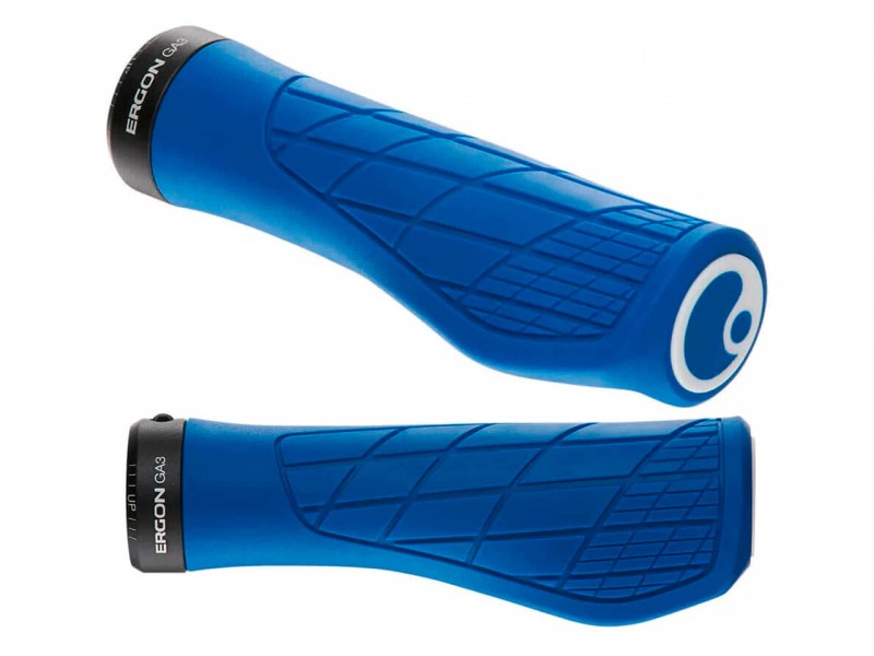 Грипсы на велосипед Ergon GA3-L (136 мм, с замком, Midsummer Blue)