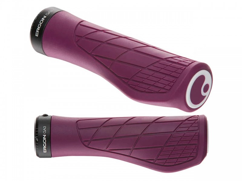 Грипсы на велосипед Ergon GA3-L (136 мм, с замком, Purple Reign)