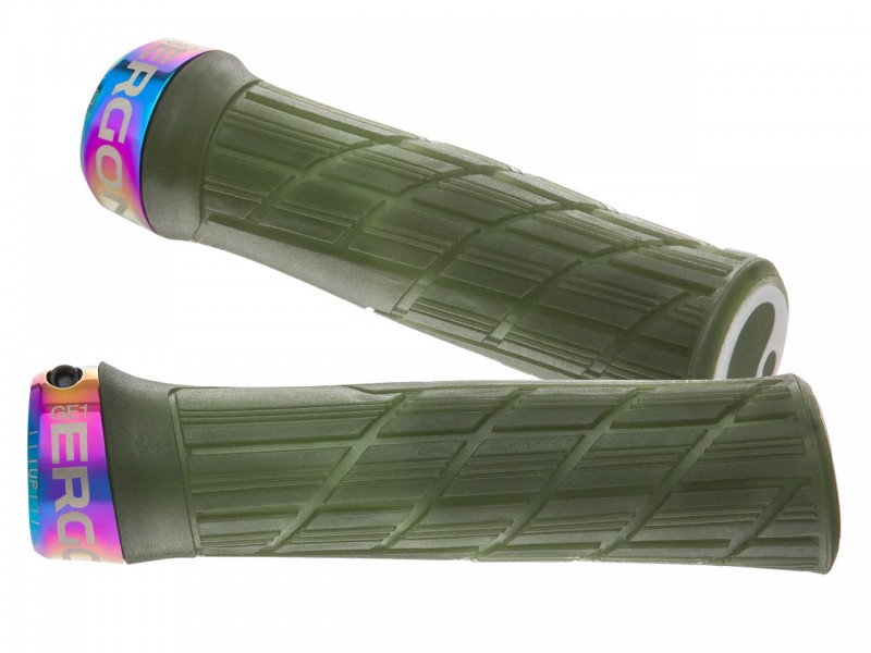 Грипсы на велосипед Ergon GE1 Evo Factory (135 мм, с замком, Frozen Moss / Oil Slick) Грипсы на велосипед Ergon GE1 Evo Factory (135 мм, с замком, Frozen Moss / Oil Slick)