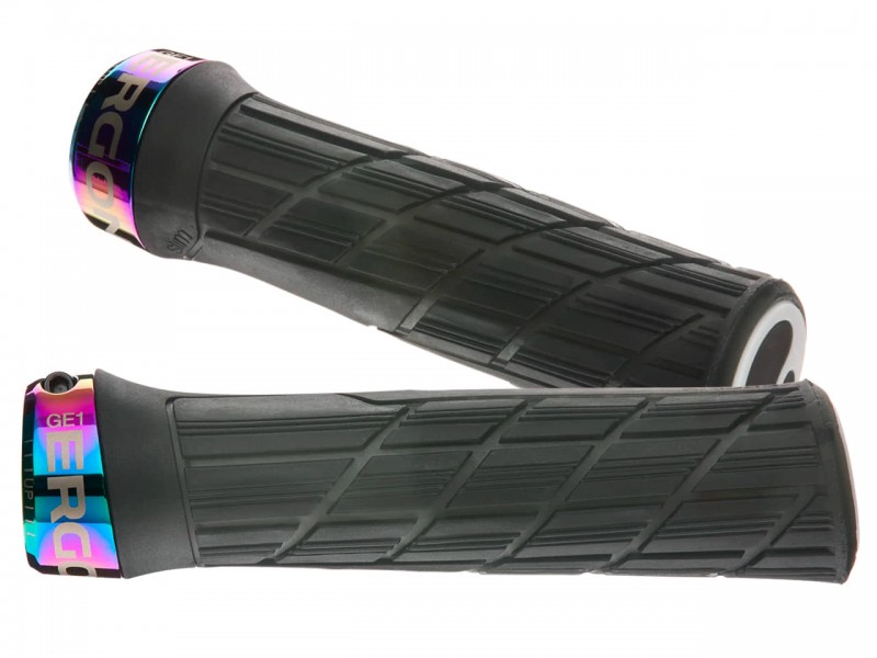 Грипсы на велосипед Ergon GE1 Evo Factory Slim (135 мм, с замком, Frozen Stealth / Oil Slick) Грипсы на велосипед Ergon GE1 Evo Factory Slim (135 мм, с замком, Frozen Stealth / Oil Slick)