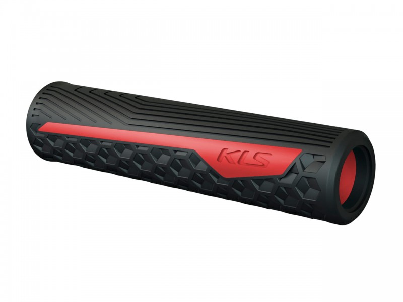 Гріпси на велосипед KLS Advancer (130мм, чорний/червоний)