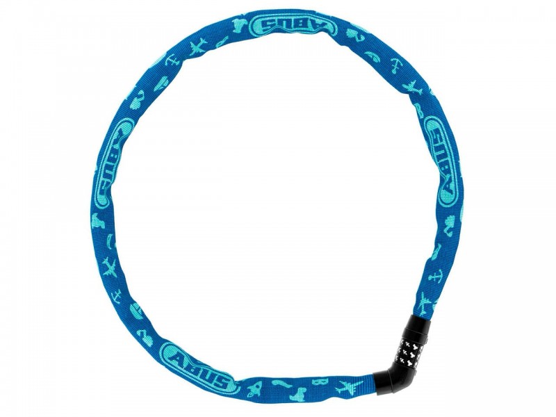 Велозамок з ланцюгом ABUS 4804C/75 Steel-O-Chain Blue Symbols