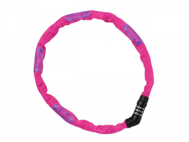 Велозамок з ланцюгом ABUS 4804C/75 Steel-O-Chain Pink