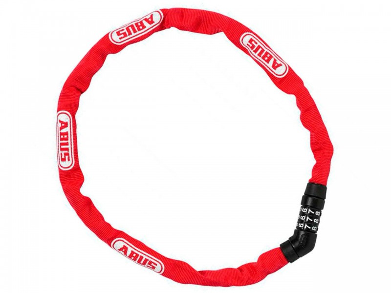 Велозамок з ланцюгом ABUS 4804C/75 Steel-O-Chain Red