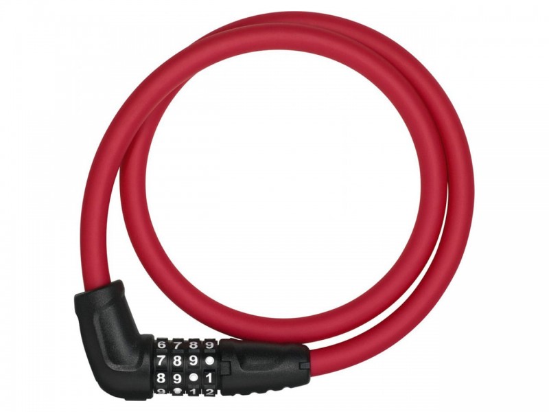 Велозамок з тросом ABUS 5412C/85 Numerino Red