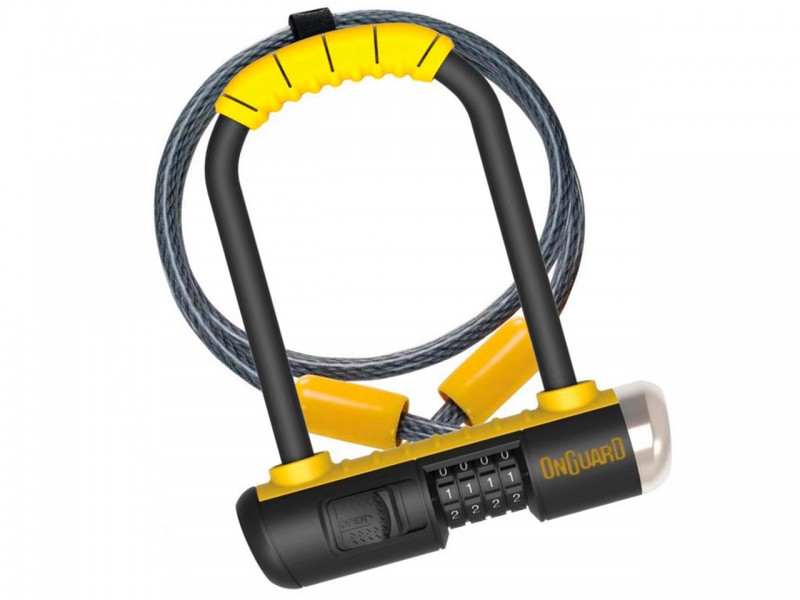 Велозамок U-подібний Onguard COMBO Mini DT (скоба, 90x140, чорний/жовтий)