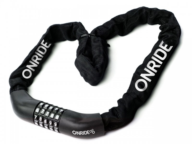 Велозамок з ланцюгом Onride Tie Code 10, 4х1000мм