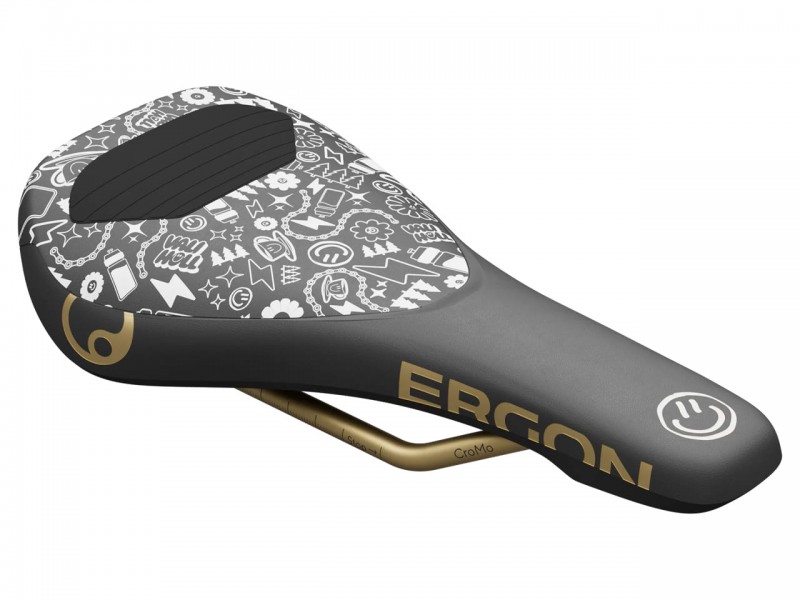 Сідло для велосипеда Ergon SM Downhill Comp Vali Höll Edition (One Size, 236x120 мм, чорно-золотий) Сідло для велосипеда Ergon SM Downhill Comp Vali Höll Edition (One Size, 236x120 мм, чорно-золотий)