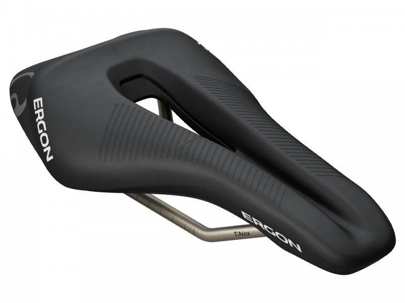 Седло для велосипеда Ergon SR Tri Men Mid (One Size, 232x130 мм, черный)