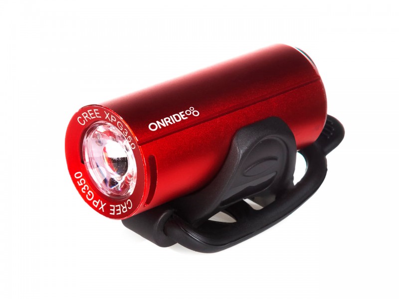 Велофара Onride Cub червоний (200 lm, 700 mAh, Type-C)