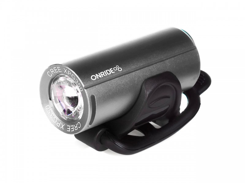 Велофара Onride Cub сріблястий (200 lm, 700 mAh, Type-C)