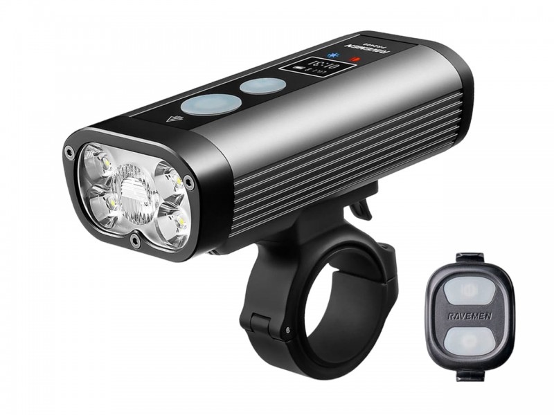 Велофара Ravemen PR2400 (бездротова кнопка керування в комплекті)