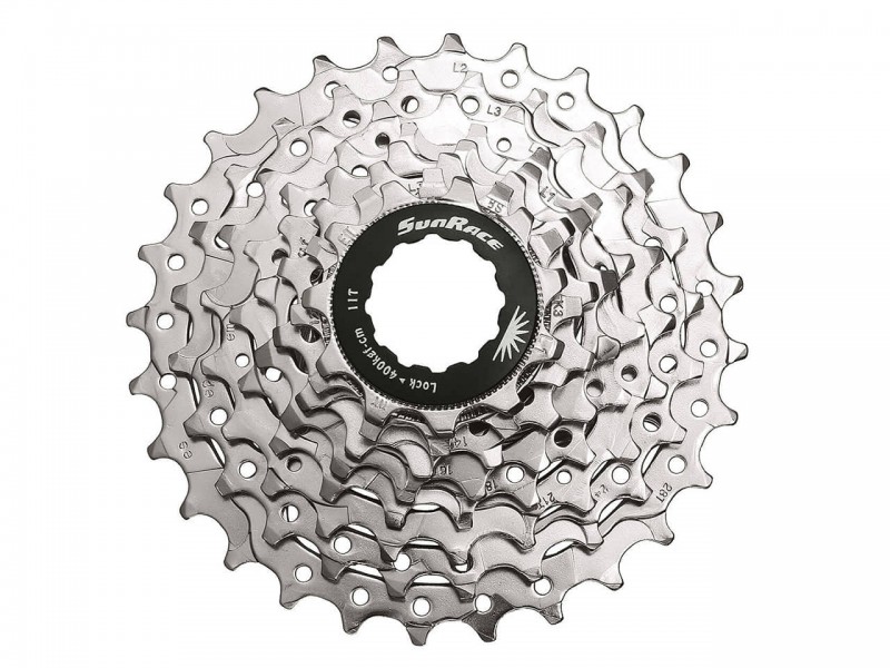 Касета для велосипеда 8s SunRace CSR86 8AS 11-28Т Nickel