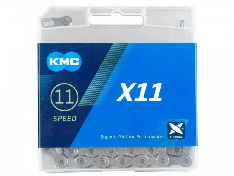Ланцюг на велосипед 11S KMC X11 Grey 114L з замком