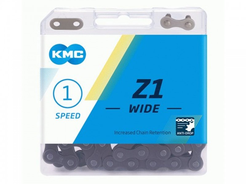 Ланцюг на велосипед 1S KMC Z1 Wide Brown 112L з замком