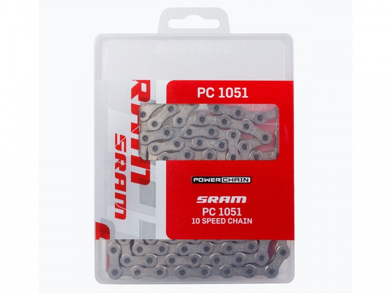 Ланцюг на велосипед 10S SRAM PC1051 Silver 114L з замком