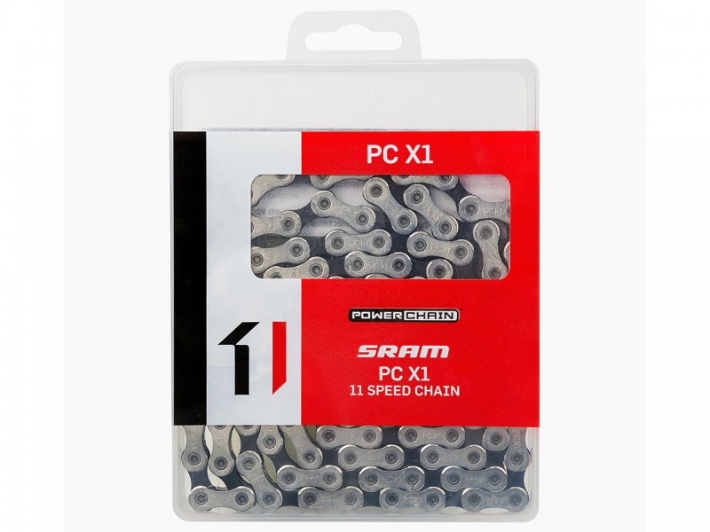Ланцюг на велосипед 11S SRAM PC1170 Silver/Grey 114L HollowPin з замком