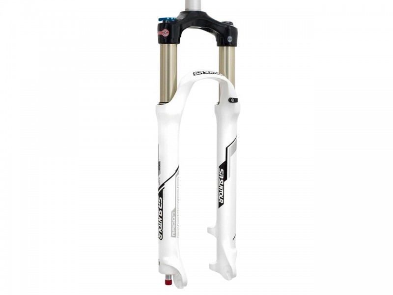 Вилка на велосипед 27.5" Suntour SF16 RAIDON XC DS LO R (повітряна, 120мм, 1.1/8", white)