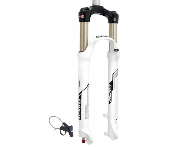 Вилка на велосипед 27.5" Suntour SF16 RAIDON XC DS RL R (повітряна, 120мм, 1.1/8", white)