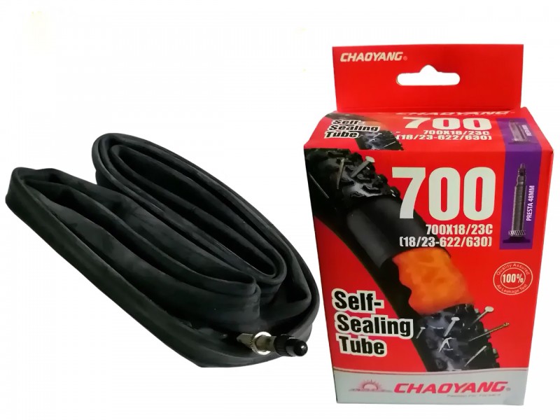 Камера для велосипеда 28" 700x18/23C Chaoyang (FV) self sealing (антипрокольный гель)