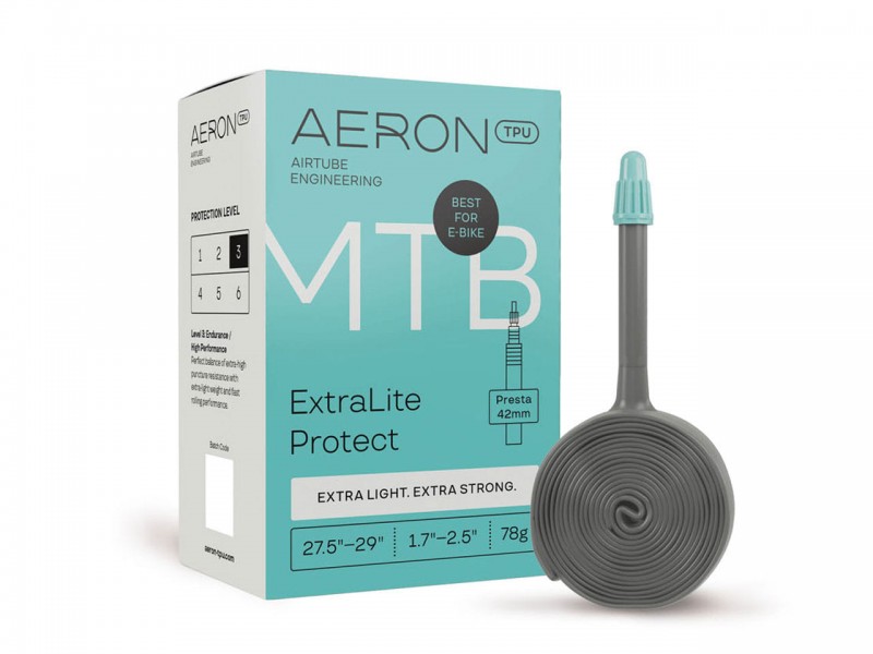 Камера для велосипеда 27.5/29"x1.7/2.5" Aeron TPU MTB ExtraLite Protect FV42