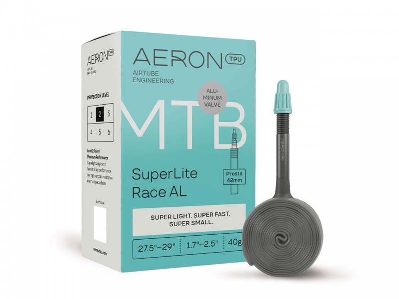 Камера для велосипеда 27.5/29"x1.7/2.5" Aeron TPU MTB SuperLite Race AL FV42