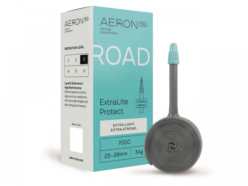 Камера для велосипеда 700x23/28C Aeron TPU Road ExtraLite Protect FV42