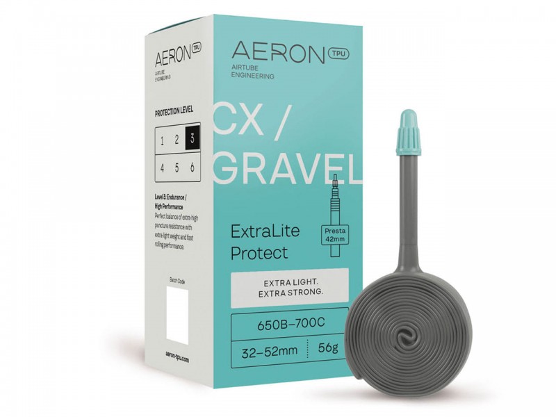Камера для велосипеда 700x32/52C Aeron TPU CX/Gravel ExtraLite Protect FV42