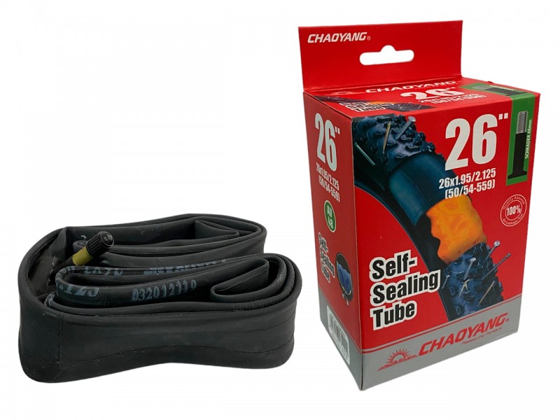 Камера для велосипеда 26"х1.95/2.125" ChaoYang (AV 48мм) self sealing (антипрокольний гель)