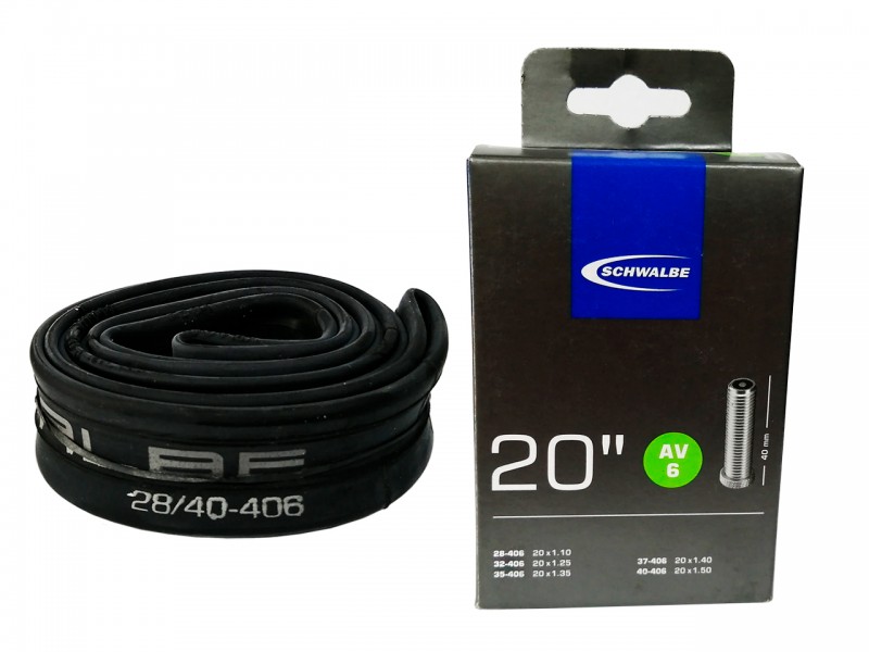 Камера для велосипеда 20"x1.10/1.50" Schwalbe (28/40x406) AV6 40мм IB AGV No6