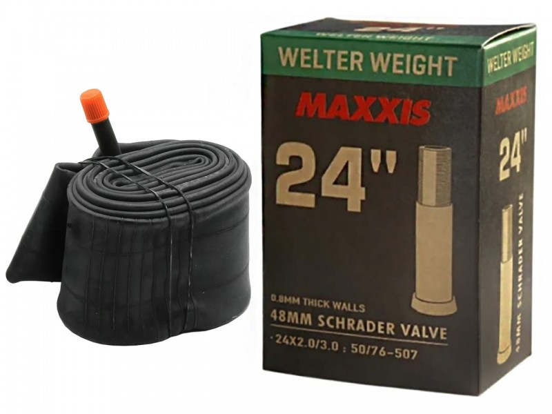 Камера для велосипеда 24"x2.0/3.0" Maxxis FAT/Plus (50/76-507) AV 48мм