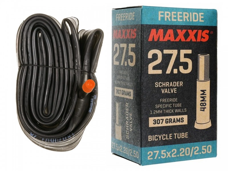 Камера для велосипеда 27.5"x2.20/2.50" Maxxis Freeride (56/63-584) AV 48мм Камера для велосипеда 27.5"x2.20/2.50" Maxxis Freeride (56/63-584) AV 48мм