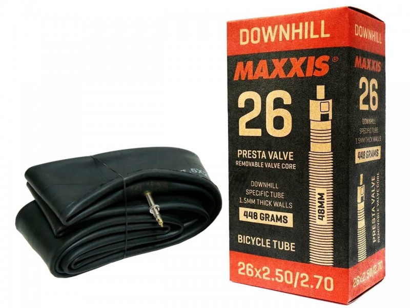 Камера для велосипеда 26"x2.50/2.70" Maxxis Downhill (63/68-559) FV 48мм Камера для велосипеда 26"x2.50/2.70" Maxxis Downhill (63/68-559) FV 48мм