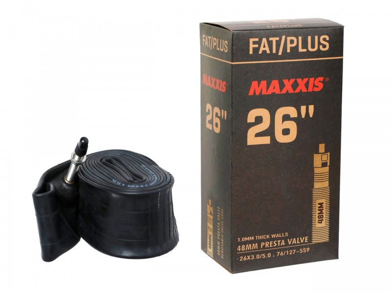 Камера для велосипеда 26"x3.00/5.00" Maxxis Fat/Plus (76/127-559) FV 48мм