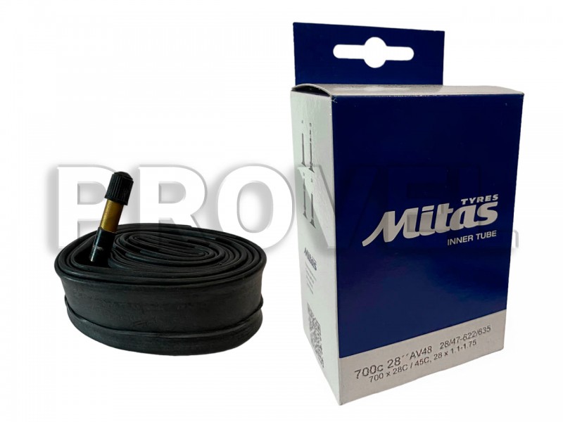 Камера для велосипеда 700x28/45C Rubena&Mitas (28/47 - 622/635) AV 48мм