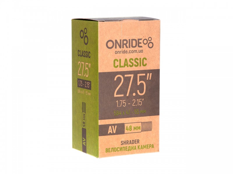 Камера для велосипеда 27.5"x1.75/2.15" Onride (47/55-584) AV 48мм