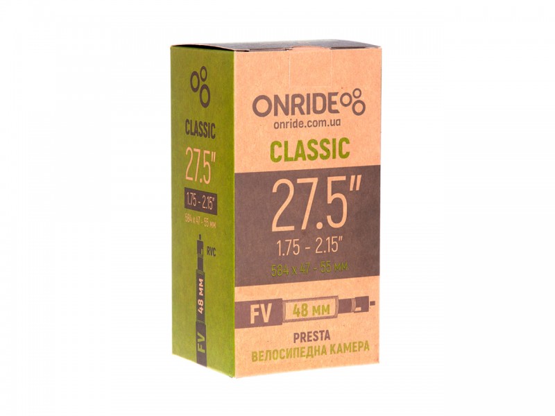 Камера для велосипеда 27.5"x1.75/2.15" Onride (47/55-584) FV 48мм